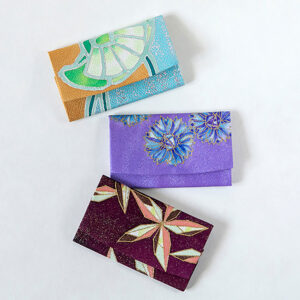 Hand-painted Kyoto Yuzen Dyed Business Card Holder