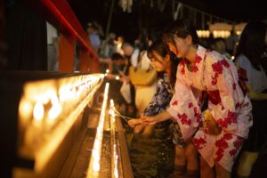 Mitarashi Festival" to pray for good health in the Ashitsuke ritual / Shimogamo Jinja Shrine