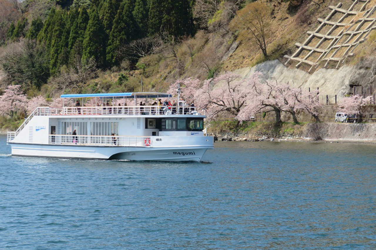 KaizuOsaki Cherry Blossom Cruise 2024," a cruise boat tour of Shiga's