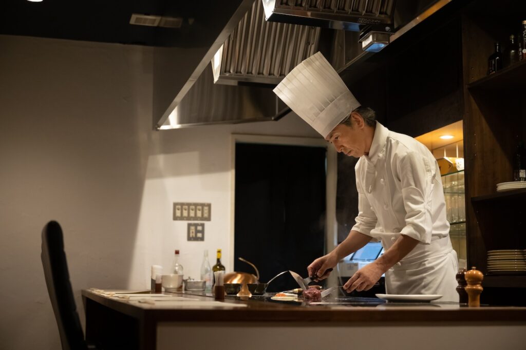 Interior view of Steak House Hanamoto