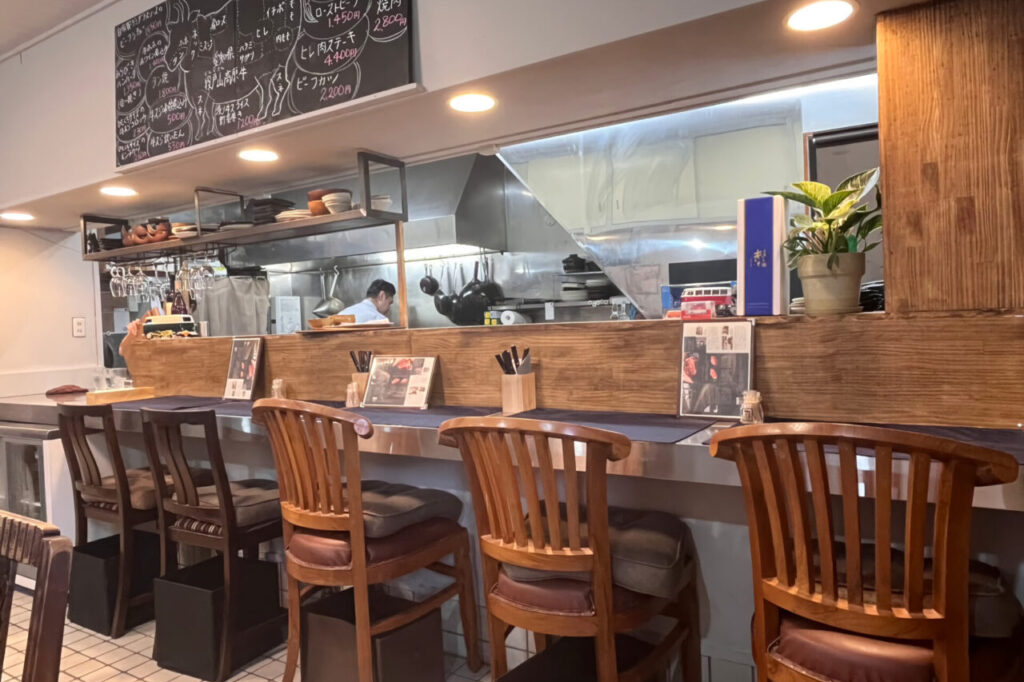 Interior view of Meat & Western Cuisine Otake