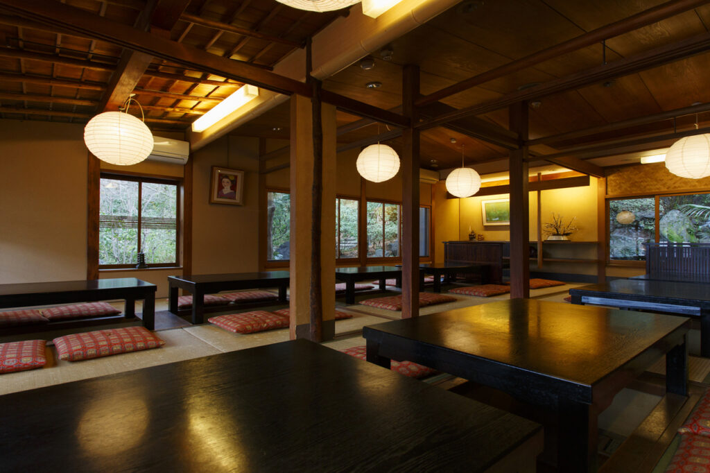 Interior view of "Kyoto Cuisine Isobe