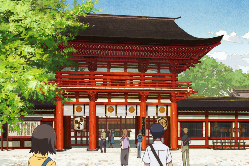 Shimogamo-jinja Shrine Animated depiction