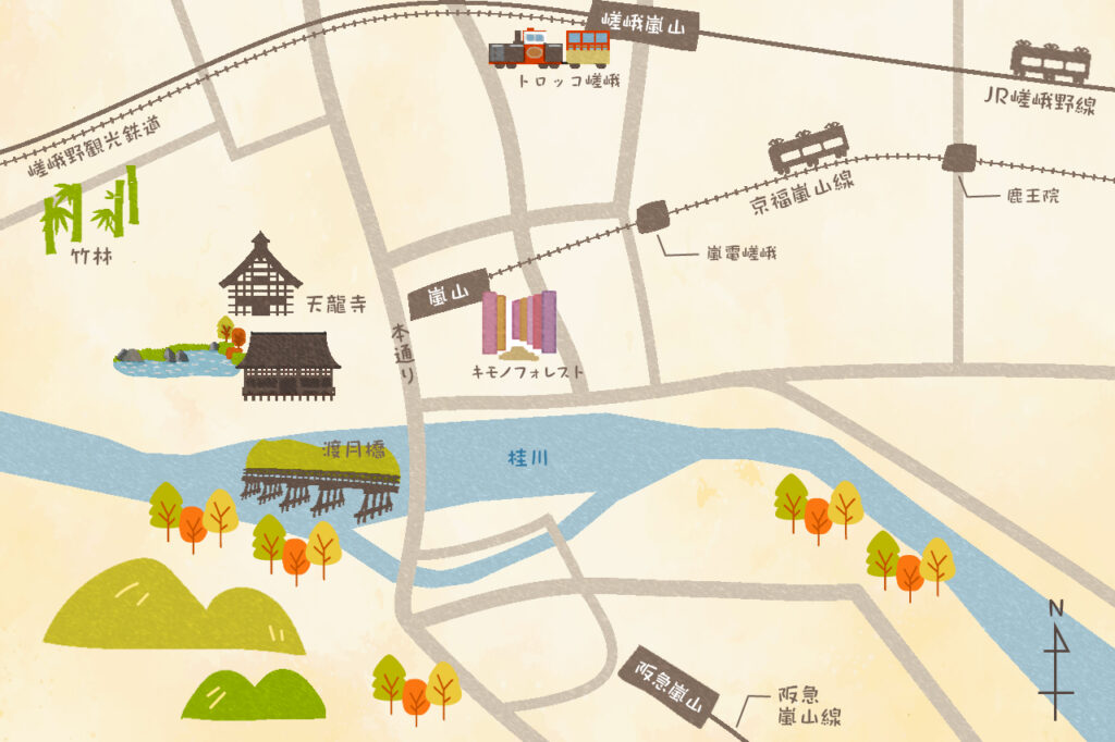 Arashiyama Eating MAP