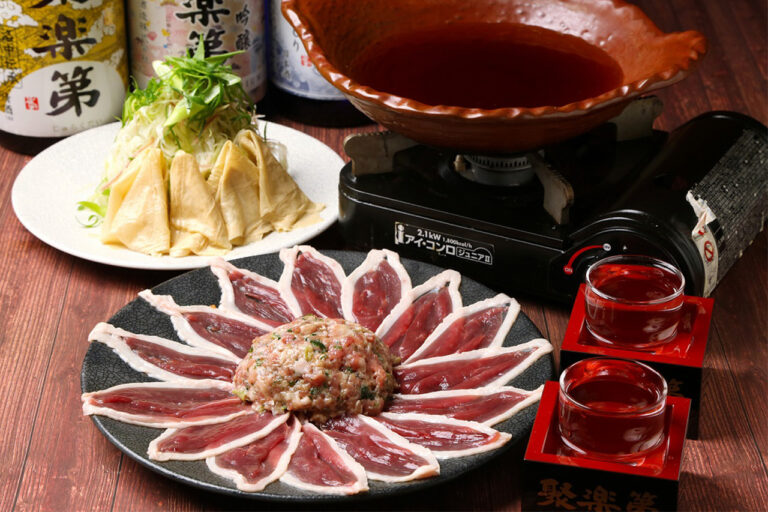 Jurakudai Kyoto Kamo and Yuba Shabu Shabu Shabu