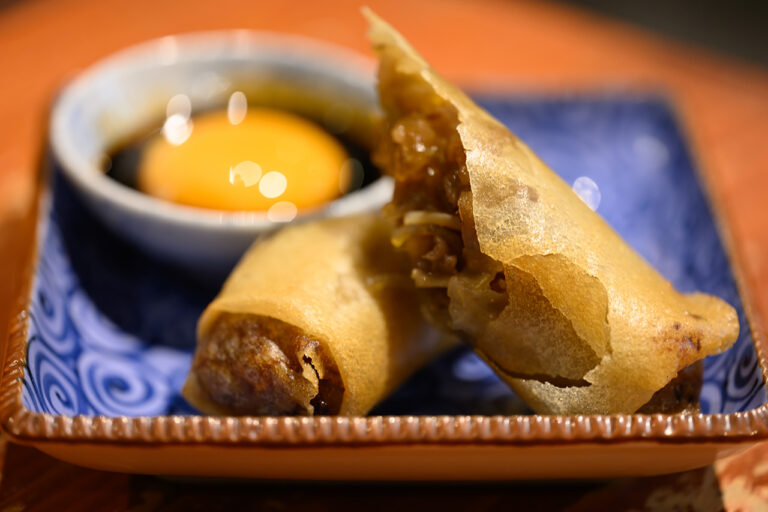 ツキノコグマ　和牛すき焼き春巻き