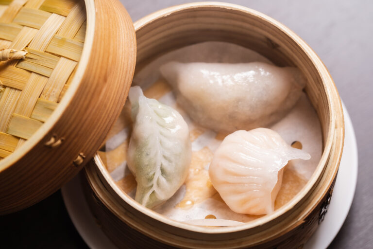 Hoshi-Gai Kawaramachi Sanjo, 3 kinds of steamed gyoza