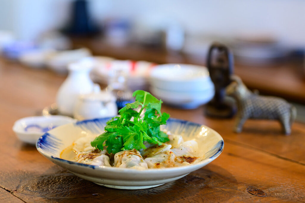 Conca's sheep celery dumplings